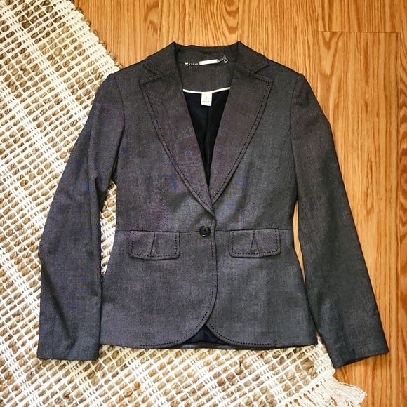 NWOT☆White House Black Market ☆Charcoal Grey Blazer Jacket - Picture 1 of 7